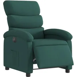 vidaXL Relaxsessel Elektrisch 92 x 99,5 x 0 cm Dunkelgrün mit Rollen