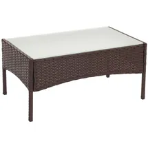 Mendler Halden Gartentisch 79 x 48 x 38 cm braun meliert