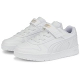 Puma RBD Game Low AC PS Sneaker, White White Team Gold, 28