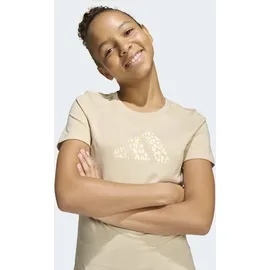 adidas Animal Print Graphic Mädchen T-Shirt, braun - 152