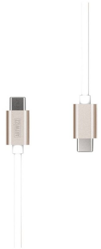 Artwizz USB-C auf USB-C male 2 Meter Kabel, Datenkabel, Ladekabel, Gold Smartphone-Kabel, USB Typ-C 2.0, USB Typ-C 2.0 (200 cm)