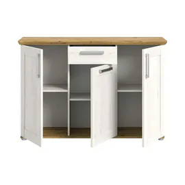 xonox.home Verona 137 x 92 x 39 cm Silber / Weiß