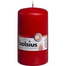 Bolsius Stumpenkerze 13 cm rot