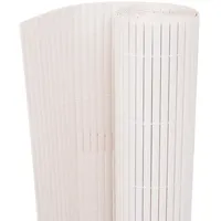 vidaXL Gartenzaun Doppelseitig 90 x 300 cm Weiß