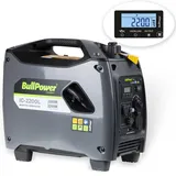 BullPower 2200W Inverter Generator Stromerzeuger USB LCD Stromgenerator 12V 230V