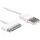 Akyga USB-Kabel USB-A Stecker, Apple 30pol. Stecker 1.00m Weiß AK-USB-08