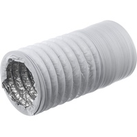 Ø 160mm / 3m Aluminium Weiß Lüftungsschlauch - PVC Flexschlauch - Abluftschlauch für Trockner, Klimaanlage, Abzugshaube