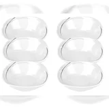 VAN WELL 6er Set Müsli- Salatschale Phönix 14,2cm Porzellan weiß mit Dekor