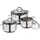 BERGNER Classic Topf-Set 6-tlg. 2 x Topf + 2 x Bratentopf + 2 x Stielkasserolle
