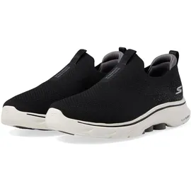SKECHERS Herren Go Walk 7 Sneaker, Schwarz und Anthrazit, 47 EU