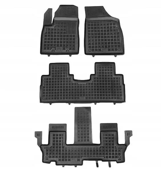 Gummifußmatten für Donfeng Forthing U‐Tour (ab 2023) – 7 Sitze – Wannenform