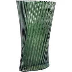 Blumenvase MARPISSA Glas 26 cm Dunkelgrün