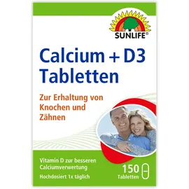 Sunlife Calcium + Vitamin D3 Tabletten 150 St.