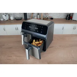Unold Heißluftfritteuse Doppelkammer Twin Zone