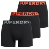 Superdry M3110452c Boxershorts 3 Einheiten - Black/Orange - S