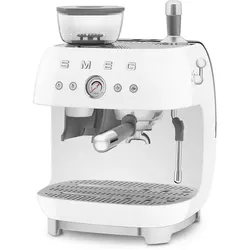 SMEG EGF03WHEU, Espressomaschine, 2,4 l, Gemahlener Kaffee, Eingebautes Mahlwerk, 1650 W, Weiß