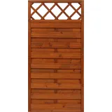 Andrewex Sichtschutzzaun Element Country 180 x 90 cm teak