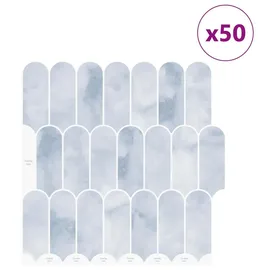 vidaXL Federfliese Himmelblau 30 x 30 cm 50 St.