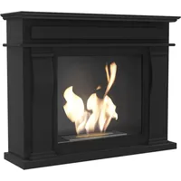 Kratki Biokamin October schwarz