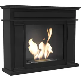 Kratki Biokamin October schwarz