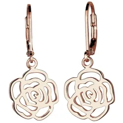 Elli Rose Blume Blütenform Romantisch Filigran 925 Sterling Silber rosefarben Damen 