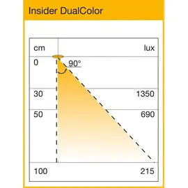 L&S IR DualColor LED Anbauleuchte (Aufbauleuchte) Länge 861mm Aluminium schwarz