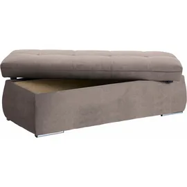 DOMO collection Hocker NMoric mit Stauraumfach 136 x 43 x 64 cm Grau