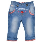 BONDI Trachtenjeans ́Zuckermaus ́, Blue Denim 92 Tracht Baby Mädchen Artikel-Nr.86854 - 92