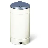 VAR Euro-Pedal Kunststoffdeckel silber elfenbein 60 l