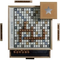 Scrabble Luxe Ahorn-Edition mit drehbarem Massivholzschrank