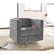 Home Affaire Drehsessel Bob Polyester 72 x 71 x 75 cm Silber drehbar
