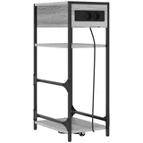 vidaXL Nachttisch Grau Sonoma 40 x 27 x 76 cm Holzwerkstoff Vidaxl
