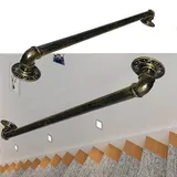 Whnoorher Antik-Bronze-Treppen-Handlauf, rutschfestes Geländer, Handlauf-Stützsatz, Treppen-Handläufe, drinnen, draußen, Haltegriff, Geländer, 1 ft-20 ft Baluster-Hand (Size : 300cm)