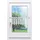 PLAUENER SPITZE Scheibengardine Blättergirlande #1W (Bx H) 196cm * 30cm weiß
