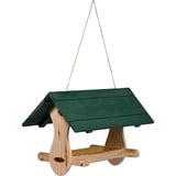 dobar dobar® Green Label Großes Vogelfutterhaus Nuuk mit Kordel zum Hängen - Futterstation für Wildvögel - Wildvogelfutterplatz - 48 x 24 x 29 cm - Kiefer