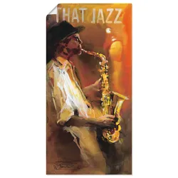 Artland Wandbild »Jazz«, Musiker, (1 St.), als Poster, Wandaufkleber in verschied. Größen Artland Farbe Bild(er): braun