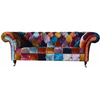 JVmoebel Chesterfield-Sofa, Sofa Dreisitzer Chesterfield Wohnzimmer Klassisch Design Sofas bunt