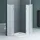 doporro Duschkabine 90x90 viertelkreis Dusche Duschabtrennung inkl. flache-Duschwanne ESG-Sicherheitsglas Satiniert Easy-Clean-Beschichtung Ravenna02VS