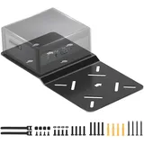 Mini PC VESA/ Wand / Unter Schreibtisch Halterung Kompatibel mit Intel NUC, Passt für Intel NUC Gen 13 Pro 12 Pro 11 10 8 7 6 5, Kabelmanagement Inklusive (Schwarz)