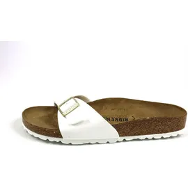 Birkenstock Madrid Birko-Flor Lack schmal patent white 41