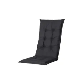 PROGARDEN Tampa Klappsessel 60 x 61 x 109 cm weiß 4 St. inkl. 4 x Auflagen schwarz
