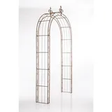 CLP Rosenbogen, Braun, Metall, 148x260x34.5 cm, Gartenzubehör, Gartendeko