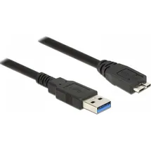 DeLock USB-A auf Micro-USB 5 m Schwarz