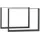 [en.casa] Tischgestell 2er Set 72 x 100 cm