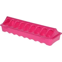 Kerbl Futtertrog mit Klappdeckel 30 x 9,5 cm Rosa
