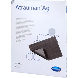 Hartmann Atrauman Ag 10x10 cm steril Kompressen 10 St