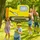 Relaxdays Piñata Baustelle HBT 33x45x10 cm bunt