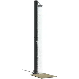 vidaXL Solardusche Schwarz 217 cm