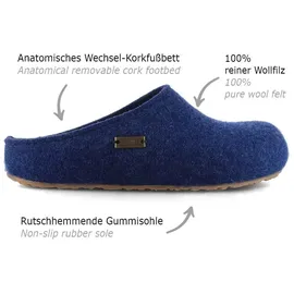 HAFLINGER Grizzly Michel Pantoffeln Blau 48