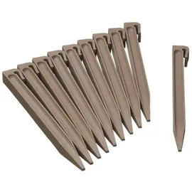 Versele-Laga Bordürenanker 26,7 x 1,9 x 1,8 cm 10 Stück Beige-Taupe